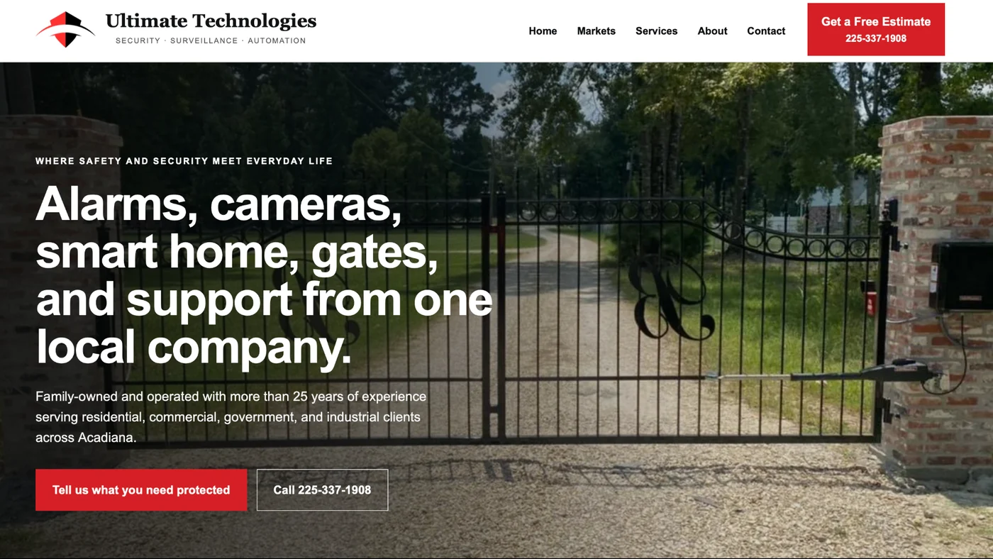 Ultimate Technologies website